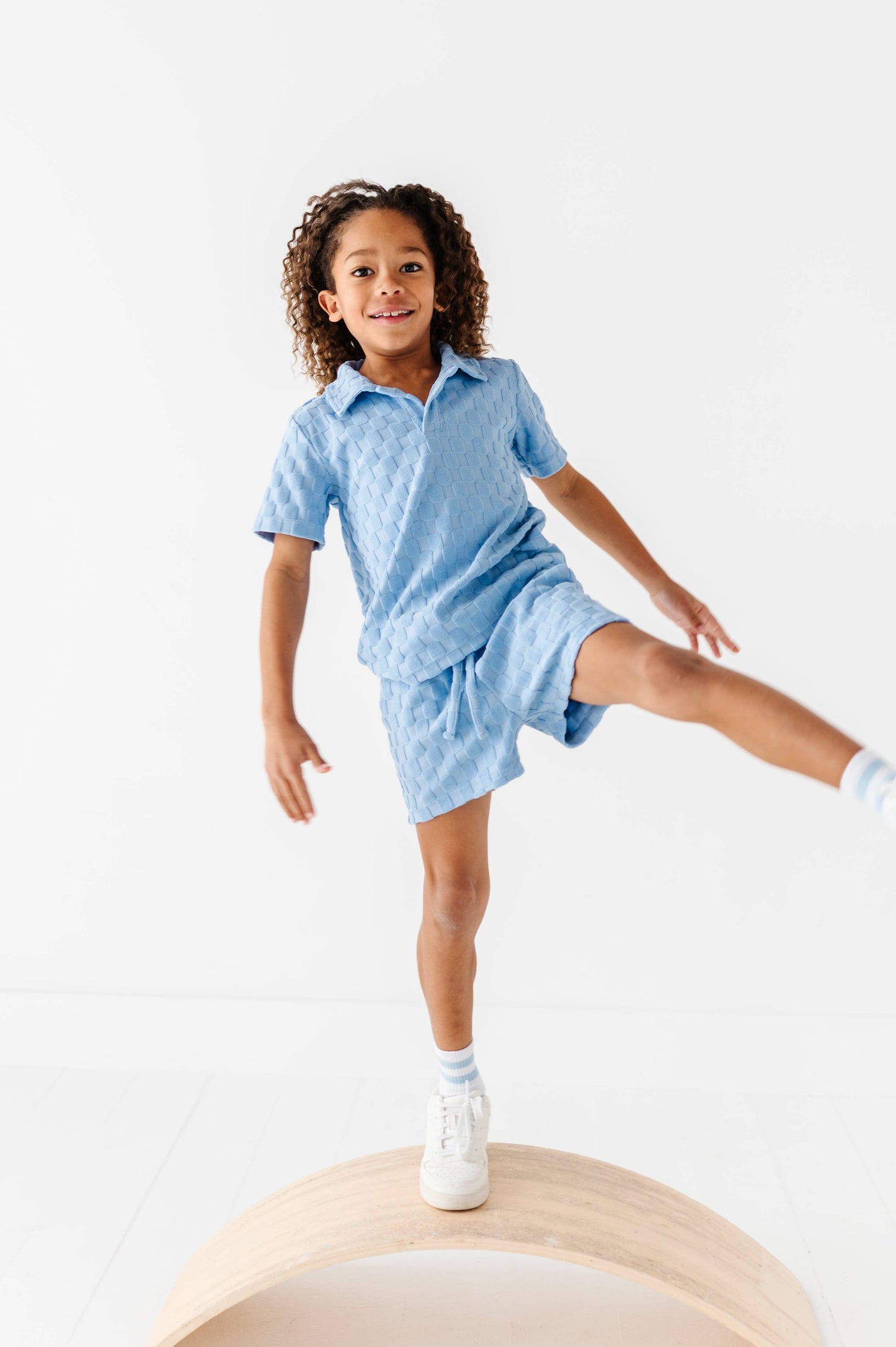 Coastal Blue | BOYS TERRY CHECK SET - COMING SOON!