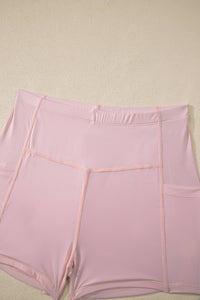 Solid Color Slim Tank Strap Dress with Athletic Shorts