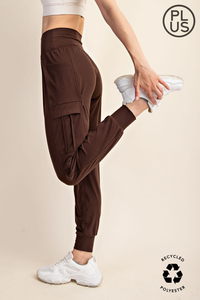 BUTTER JOGGER WITH SIDE POCKETS - PLUS SIZE