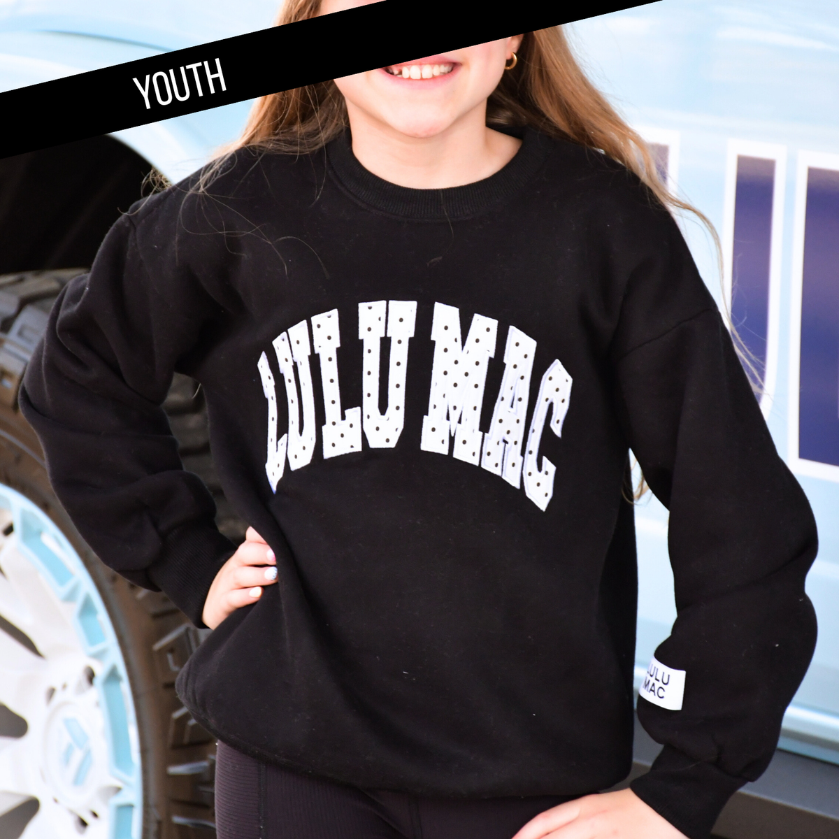 Lulu Mac Black/White Polka Dot- Stitch