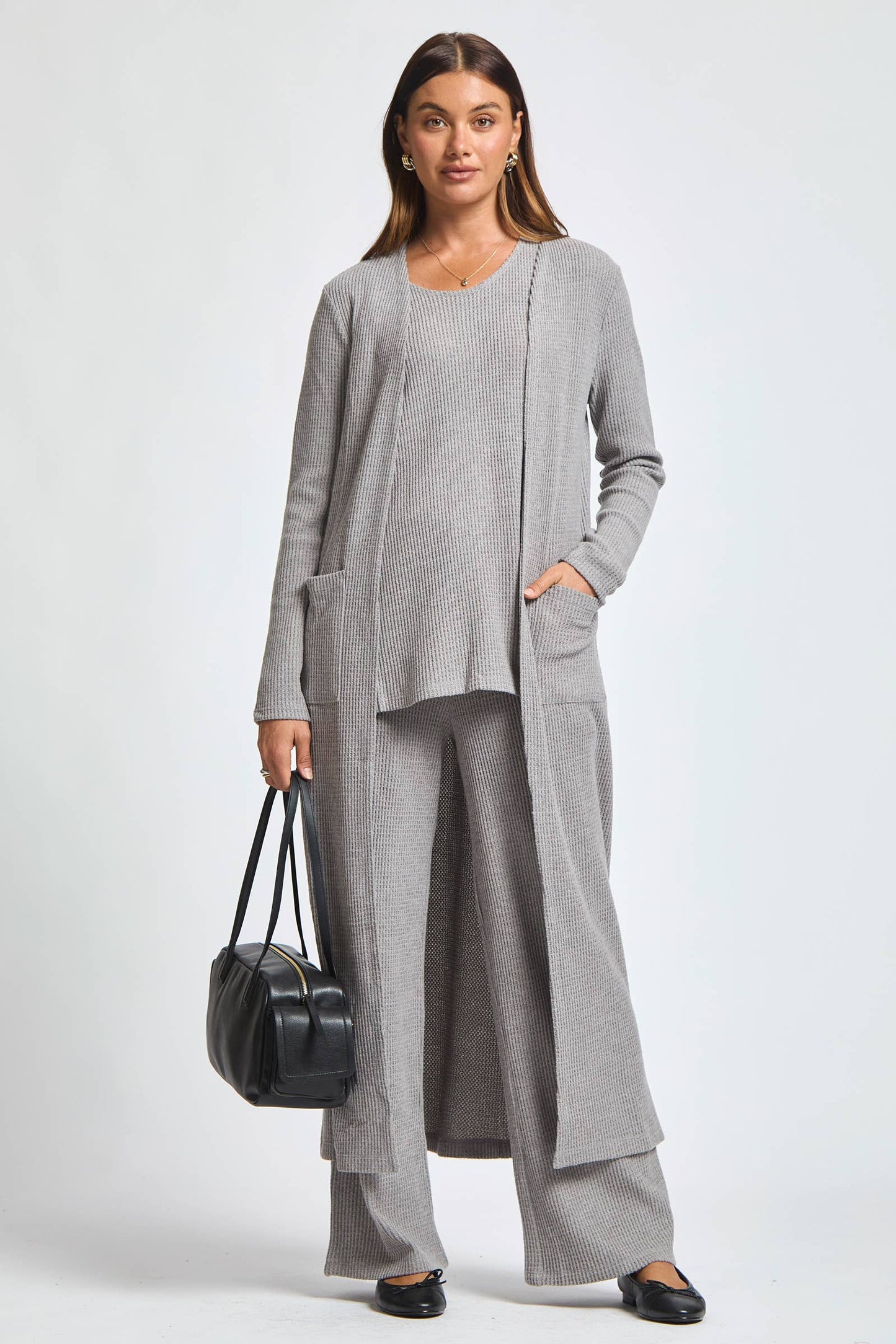 3-Piece Brushed Thermal Lounge Set – Effortless Cozy Style