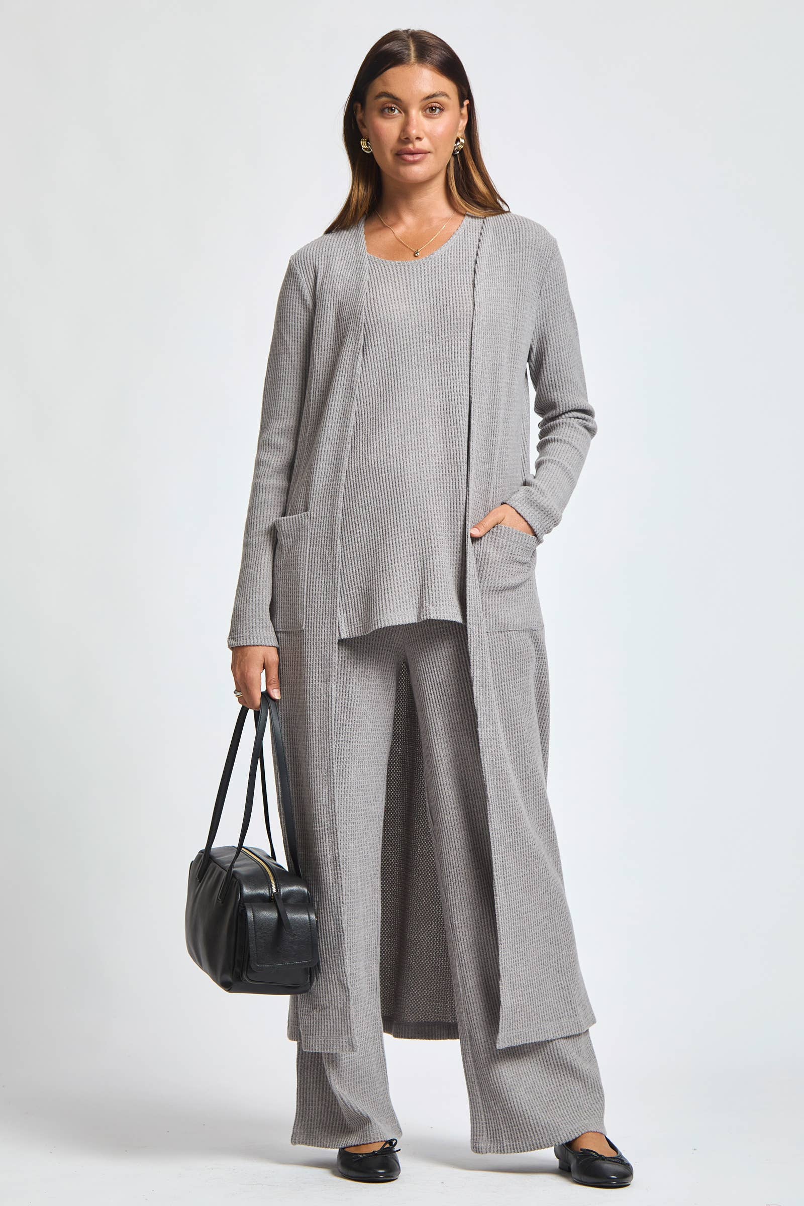 3-Piece Brushed Thermal Lounge Set – Effortless Cozy Style