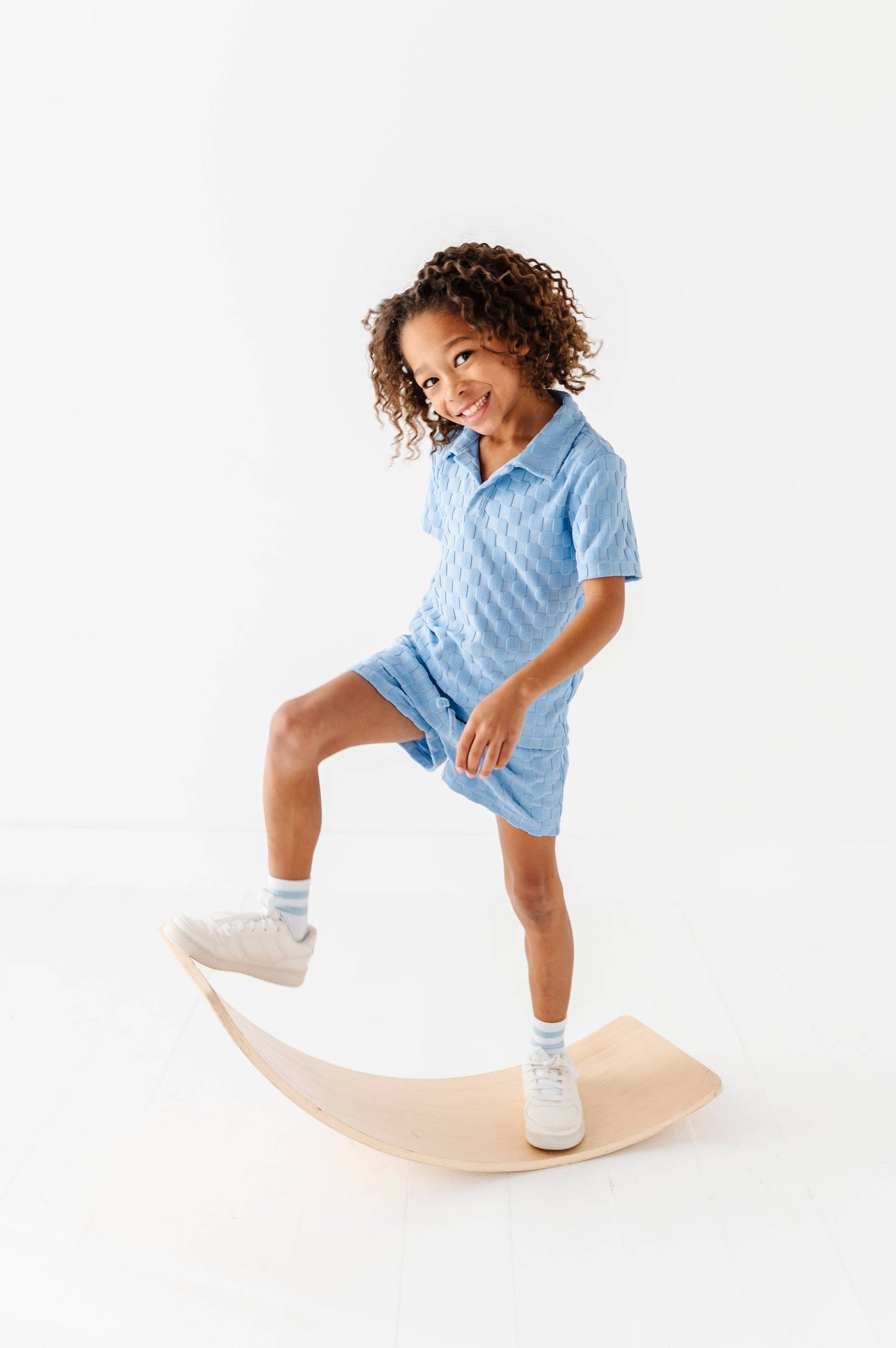 Coastal Blue | BOYS TERRY CHECK SET - COMING SOON!