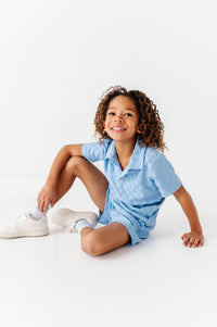 Coastal Blue | BOYS TERRY CHECK SET - COMING SOON!