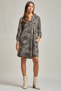 Scarlett Dress – Wrinkle-Free, Travel-Friendly A-Line Dress with Lizzy Neck