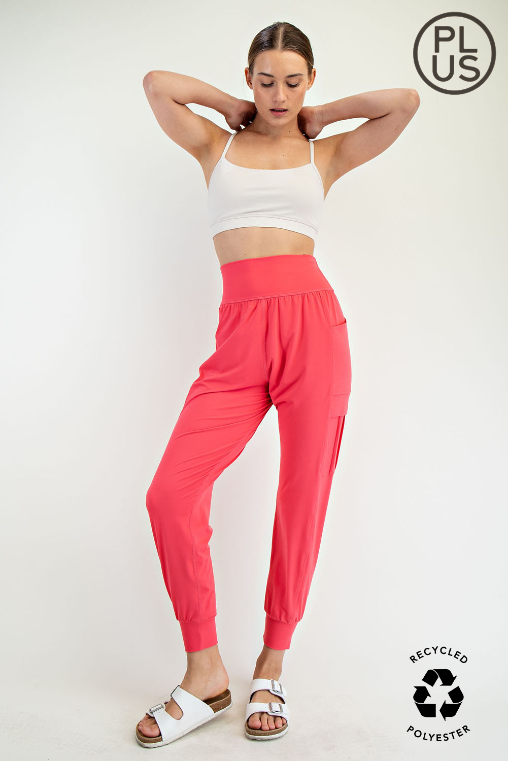BUTTER JOGGER WITH SIDE POCKETS - PLUS SIZE