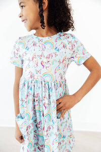 Unicorn Queen S/S Pocket Twirl Dress - COMING SOON!