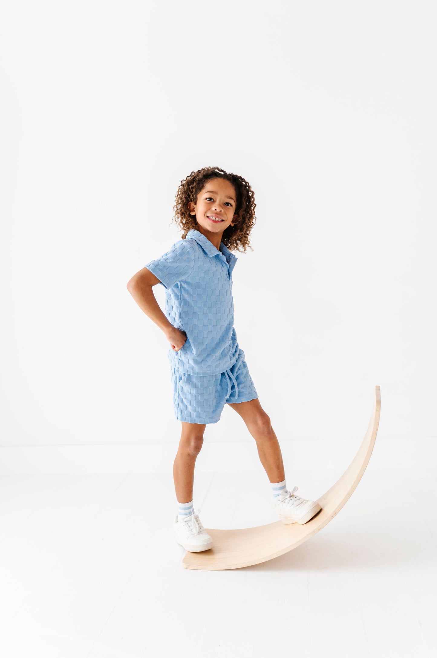 Coastal Blue | BOYS TERRY CHECK SET - COMING SOON!
