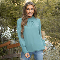 Cora High Neck Blouse