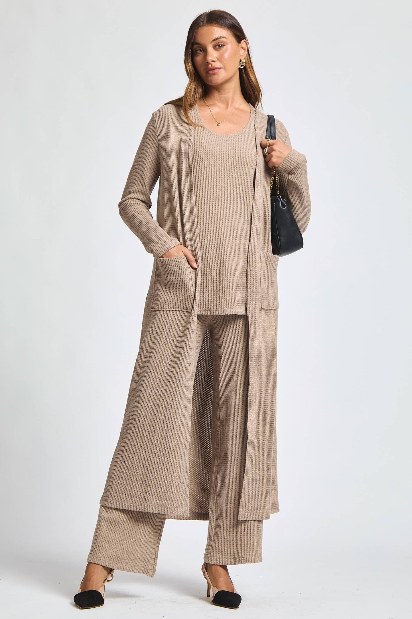 3-Piece Brushed Thermal Lounge Set – Effortless Cozy Style