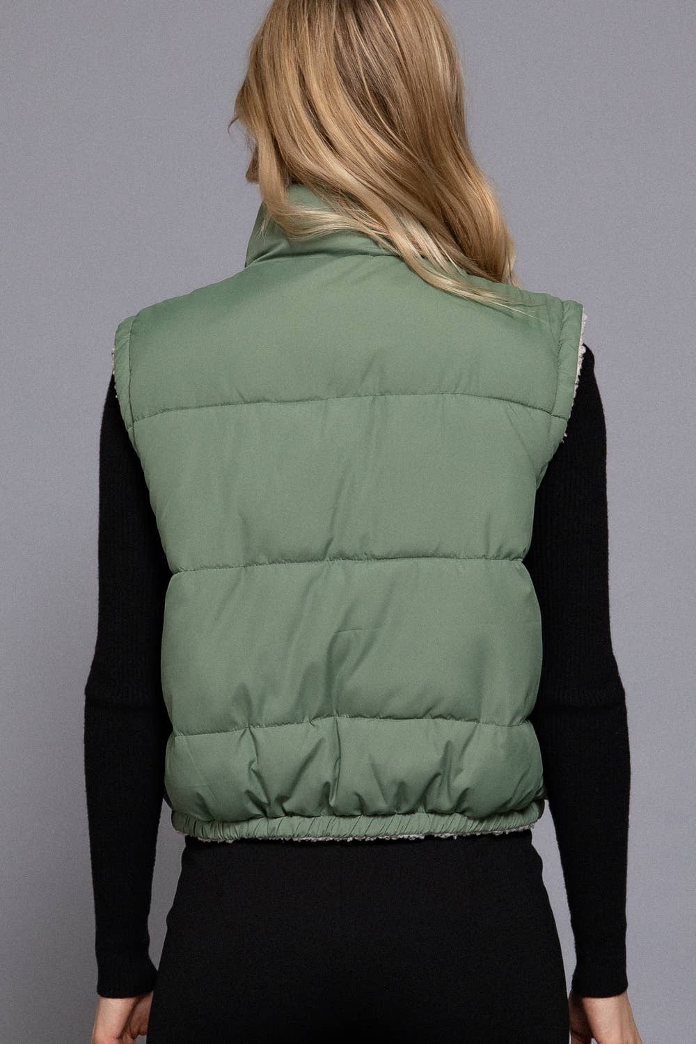Reversible Fur Padding Vest