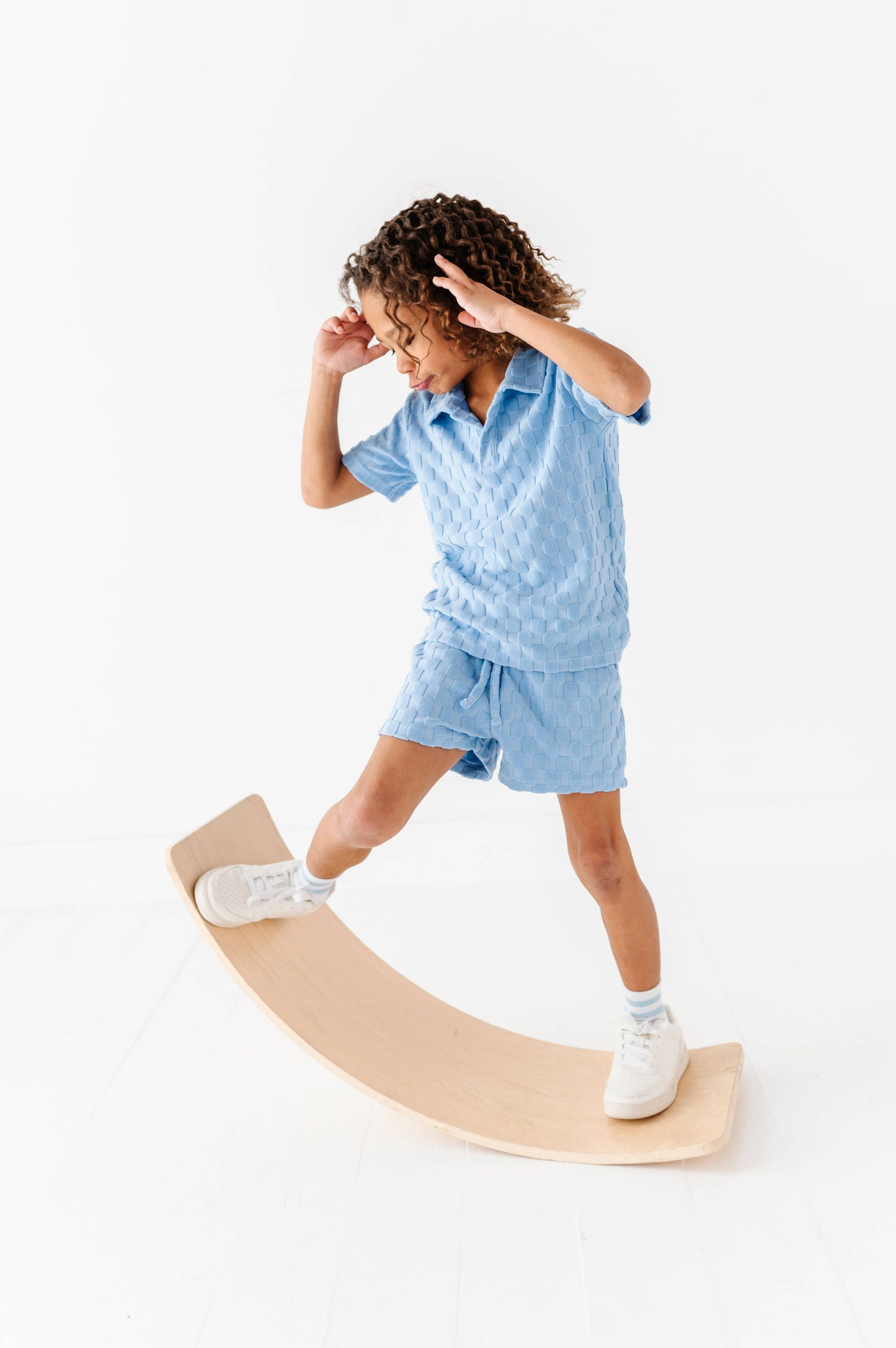Coastal Blue | BOYS TERRY CHECK SET - COMING SOON!
