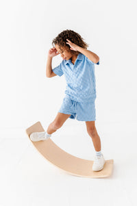 Coastal Blue | BOYS TERRY CHECK SET - COMING SOON!
