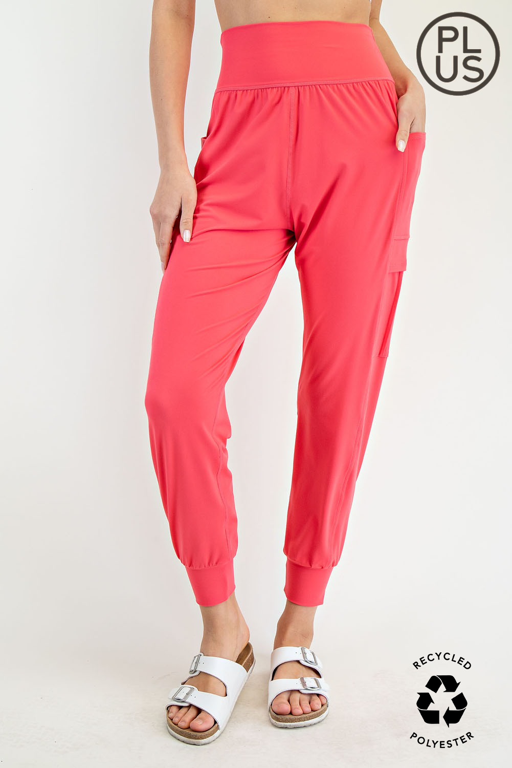 BUTTER JOGGER WITH SIDE POCKETS - PLUS SIZE