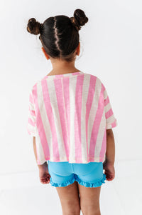 Cotton Candy Stripe | Boxy Crop - COMING SOON!