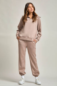 Quarter Zip Pullover + Jogger Modal Travel Set