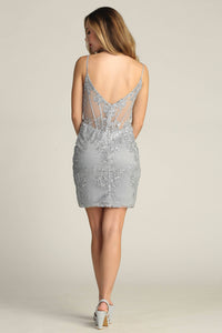 Sequin Embellished Bodycon Mini Dress