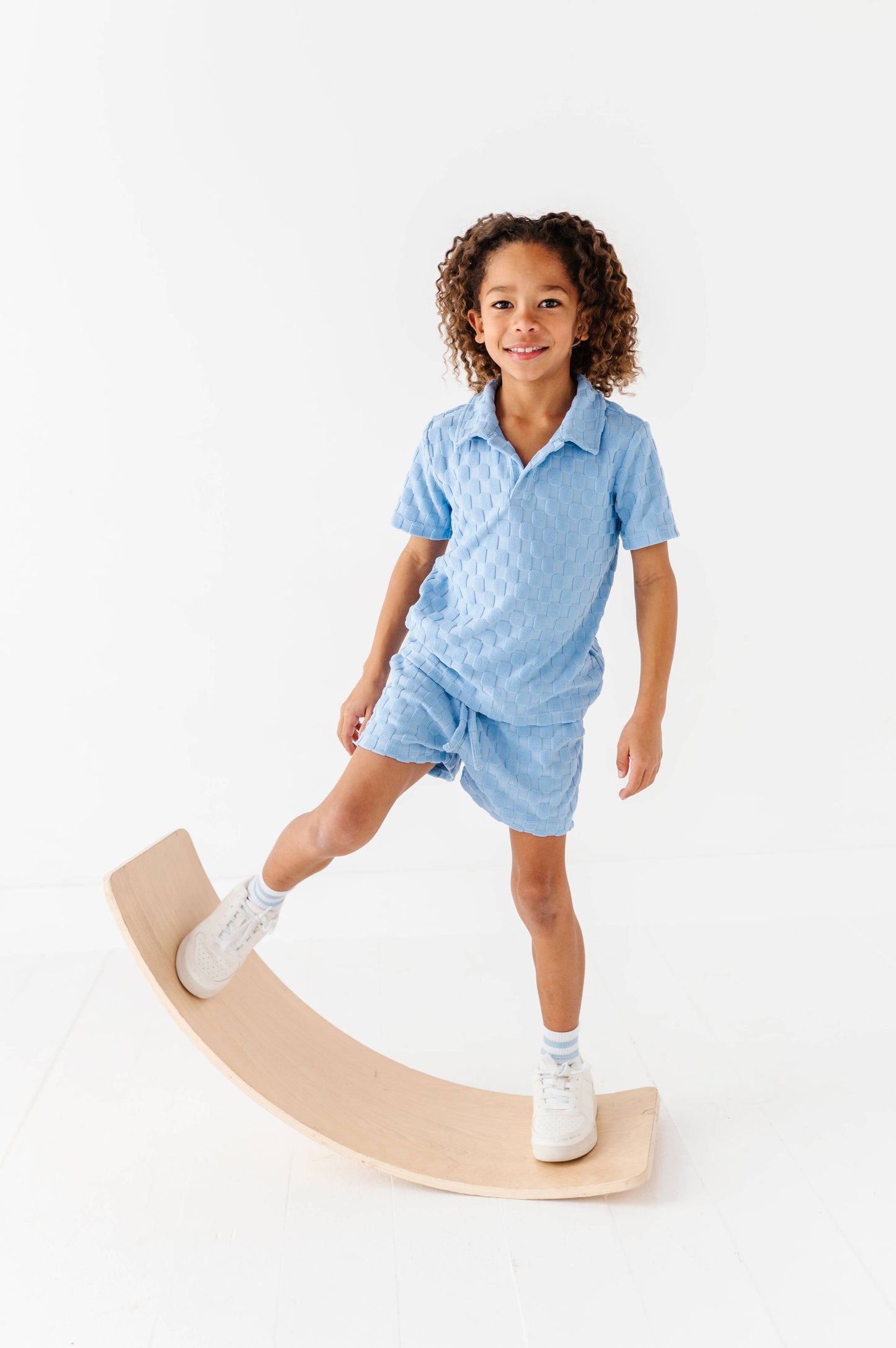 Coastal Blue | BOYS TERRY CHECK SET - COMING SOON!