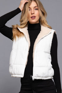 Reversible Fur Padding Vest