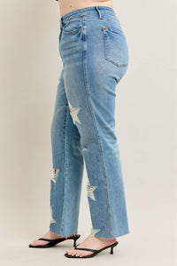 HW Rigid Magic Star Shaped Destroy 90's Straight - PLUS