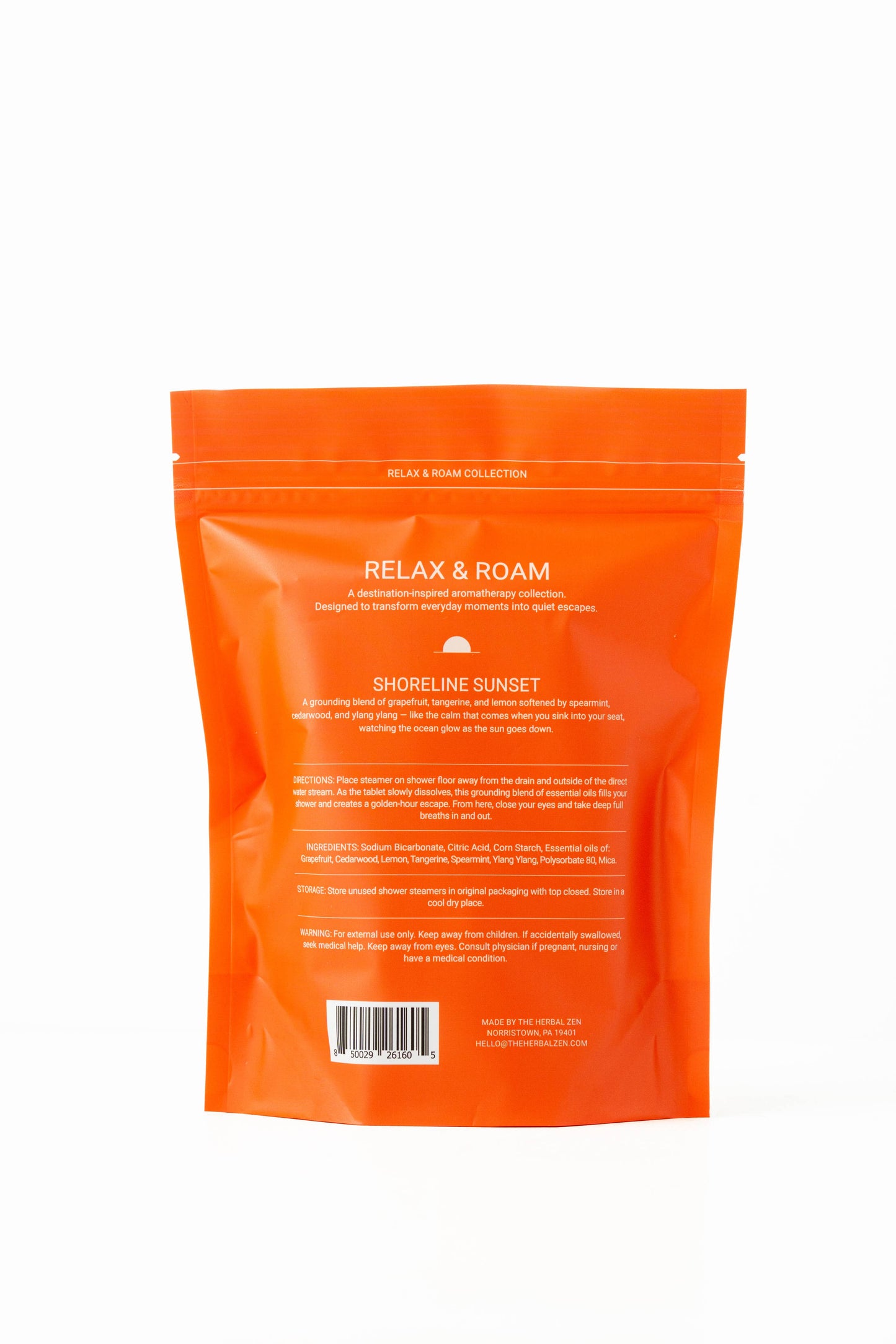Relax & Roam Shower Steamers | Shoreline Sunset