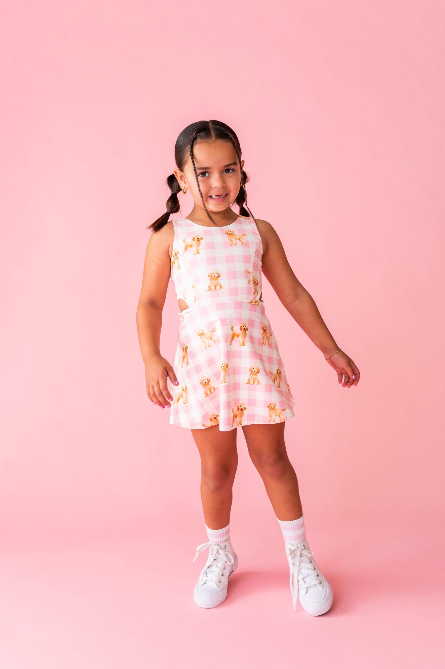 Puppy Picnic | Open Sides Active Dress (with shorts!) - COMING SOON!