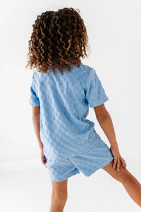 Coastal Blue | BOYS TERRY CHECK SET - COMING SOON!