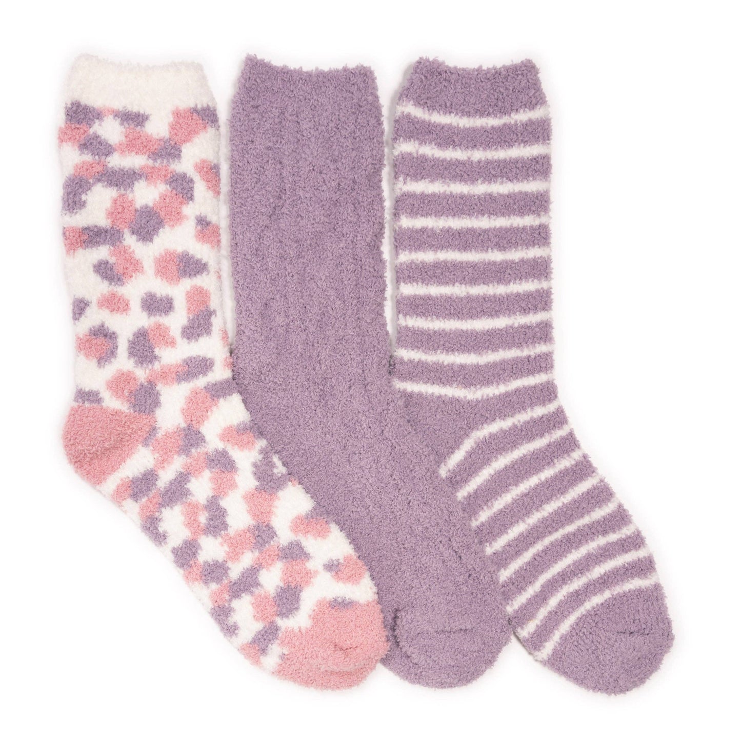 MUK LUKS® Women’s Cozy Crew Socks – 3-Pack Soft & Stylish