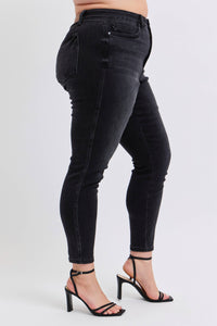 MR Tummy Control Skinny Jeans by Judy Blue – Plus Size Ankle Length