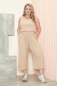 Plus Size Wide-Leg Jumpsuit