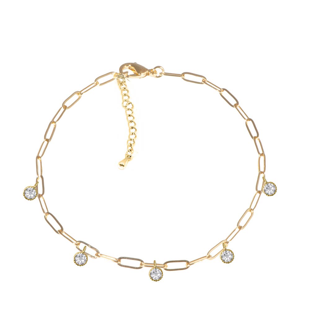 Ankle Bracelets - 14K Gold-Plated