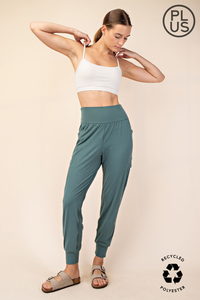 BUTTER JOGGER WITH SIDE POCKETS - PLUS SIZE