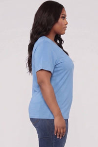 Basic Short Sleeve T-shirt - Plus Size