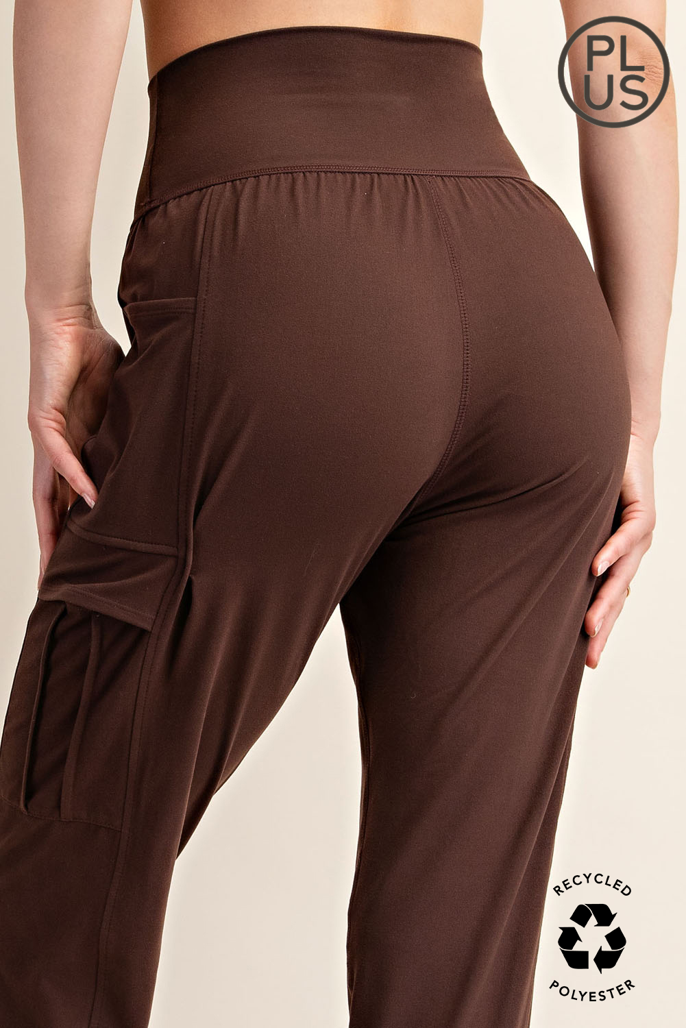 BUTTER JOGGER WITH SIDE POCKETS - PLUS SIZE