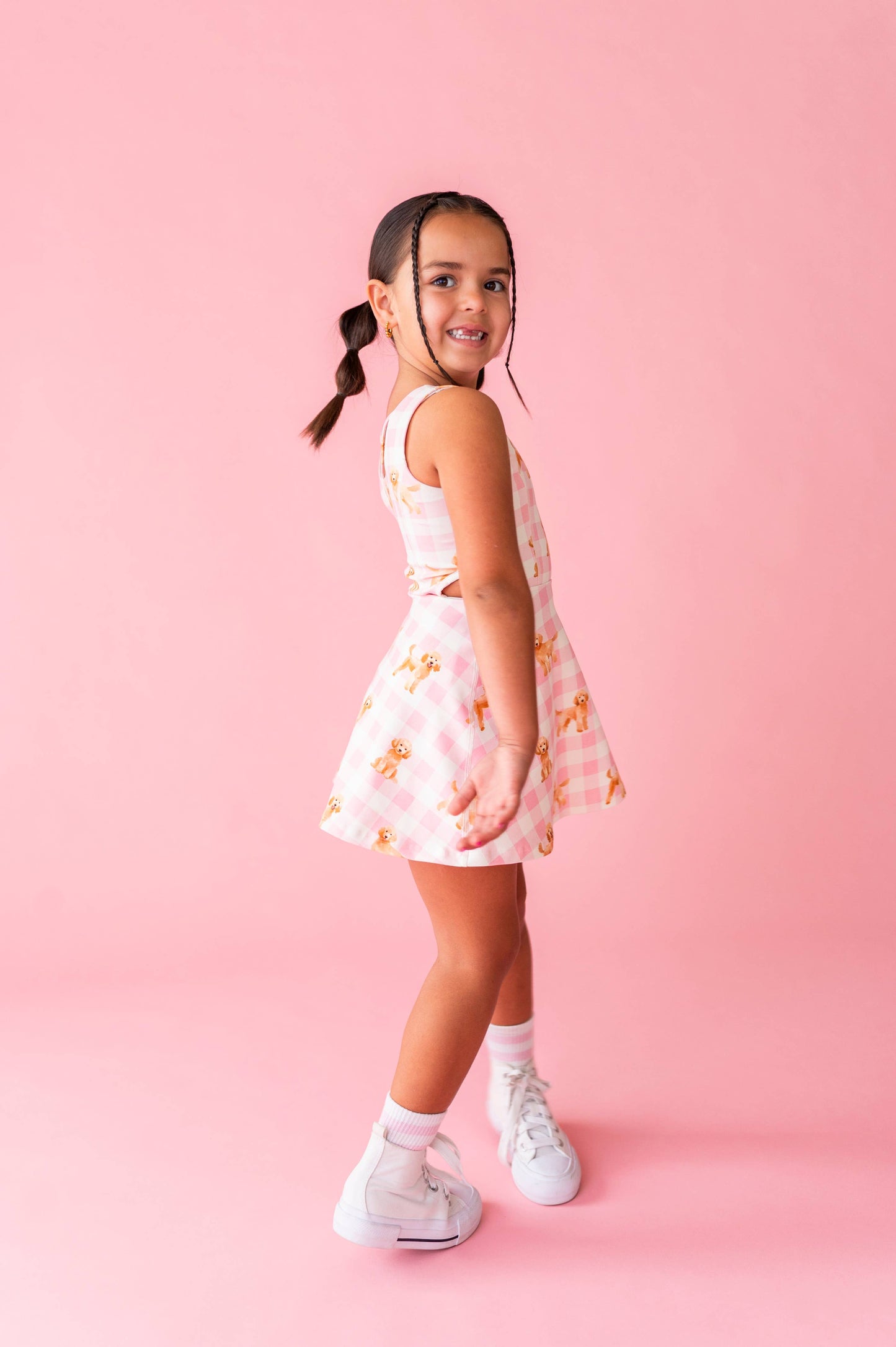 Puppy Picnic | Open Sides Active Dress (with shorts!) - COMING SOON!