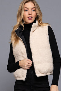 Reversible Fur Padding Vest