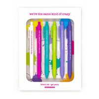 SAME KIND OF CRAZY - QUOTABLE GEL PEN SET