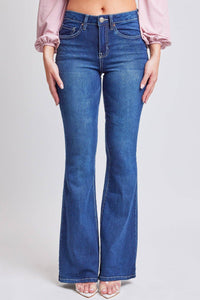Essential High Rise Flare Jeans – Long Inseam, Tall Fit, Retro 70s Style