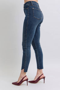 Judy Blue High Waisted Tummy Control Step Hem Skinny Jeans