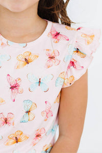 Butterfly Kisses S/S Ruffle Tee - COMING SOON!