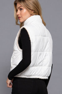 Reversible Fur Padding Vest