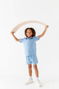 Coastal Blue | BOYS TERRY CHECK SET - COMING SOON!