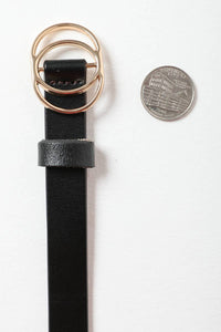 Double Ring Buckle Cinch Belt - Perfect for Dresses & Tunics