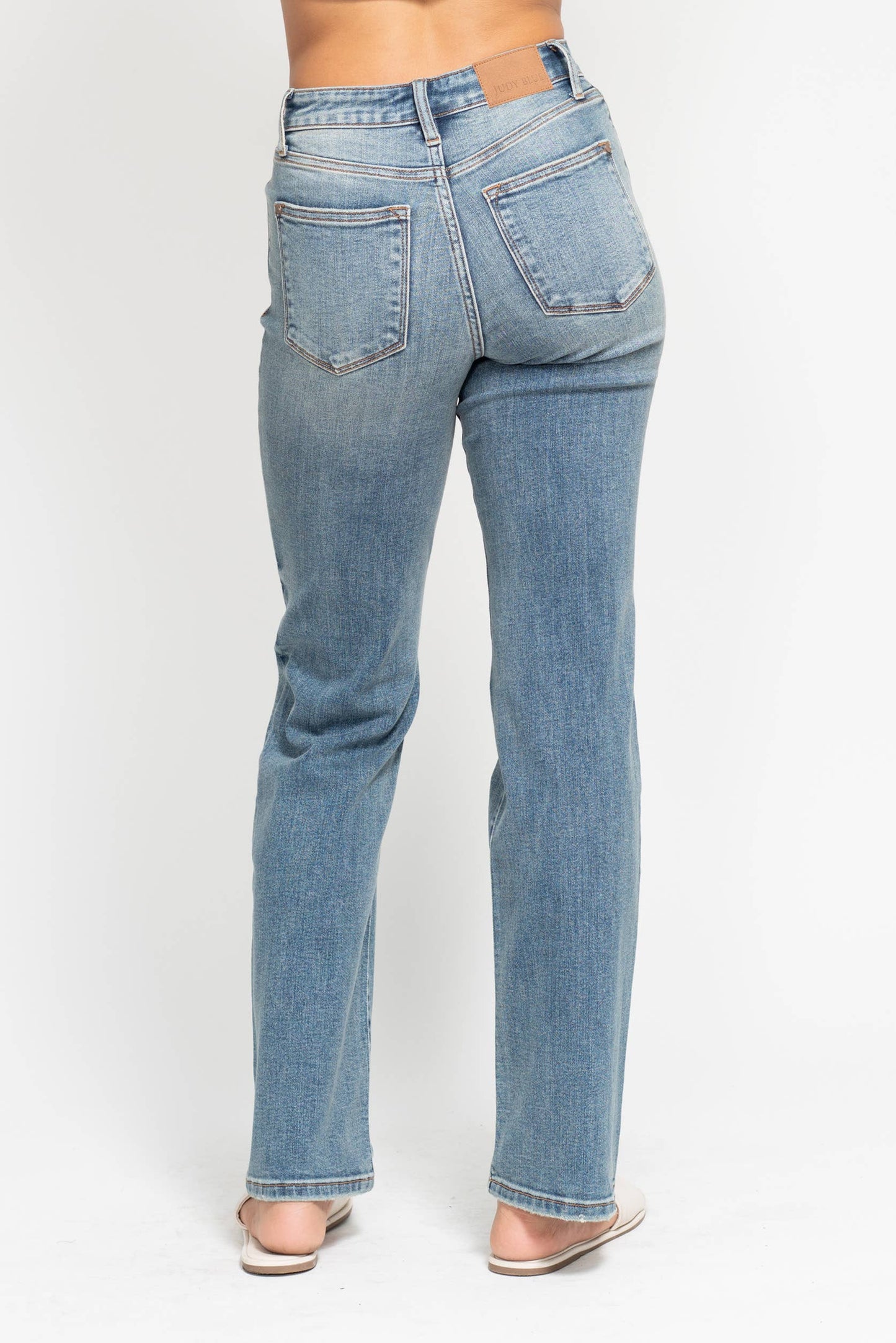 High Waisted Dad Straight Jean - Judy Blue