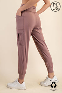 BUTTER JOGGER WITH SIDE POCKETS - PLUS SIZE