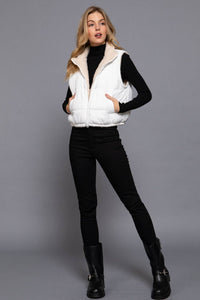 Reversible Fur Padding Vest