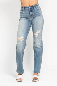 High Waisted Dad Straight Jean - Judy Blue