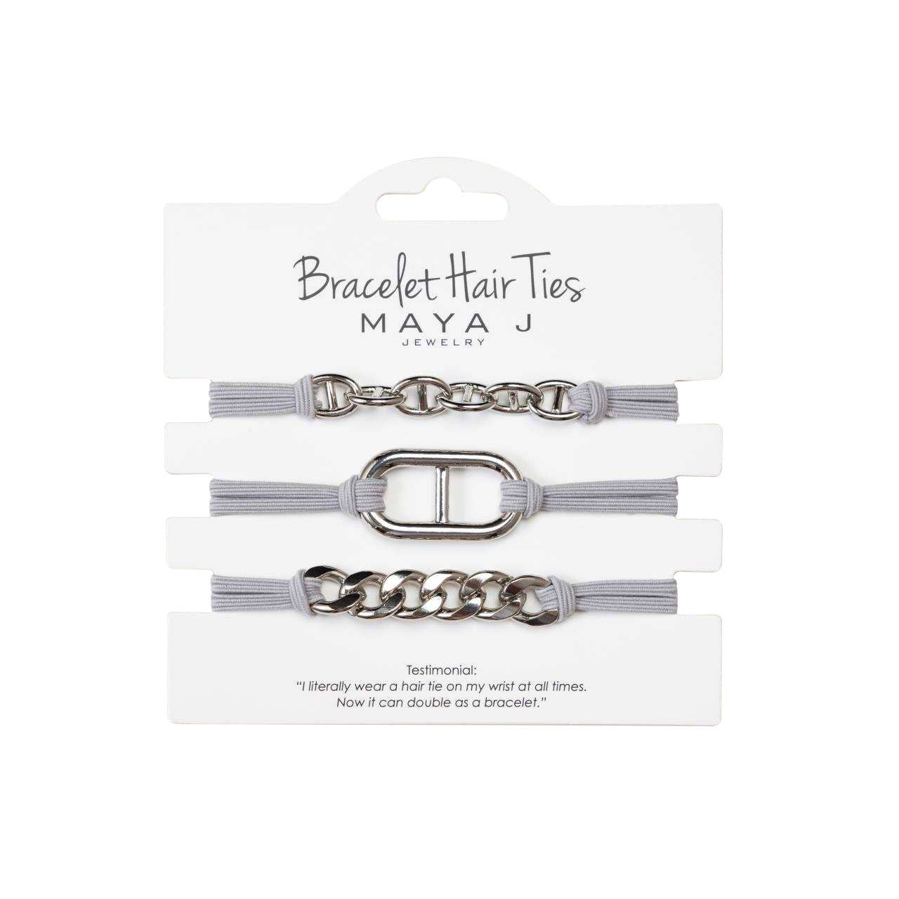 2-in-1 Bracelet Hair Tie Set