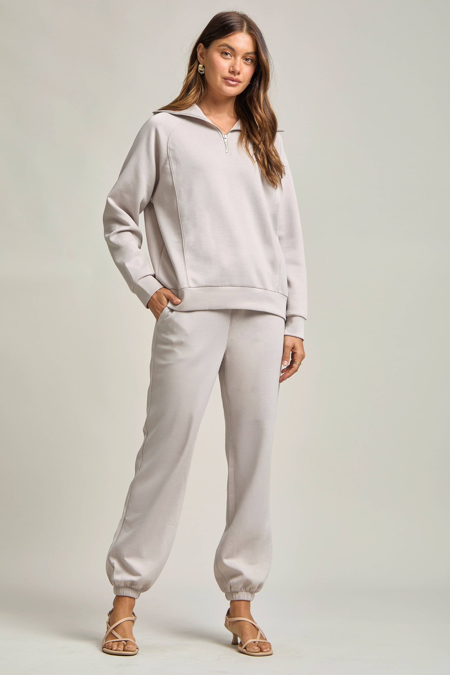 Quarter Zip Pullover + Jogger Modal Travel Set