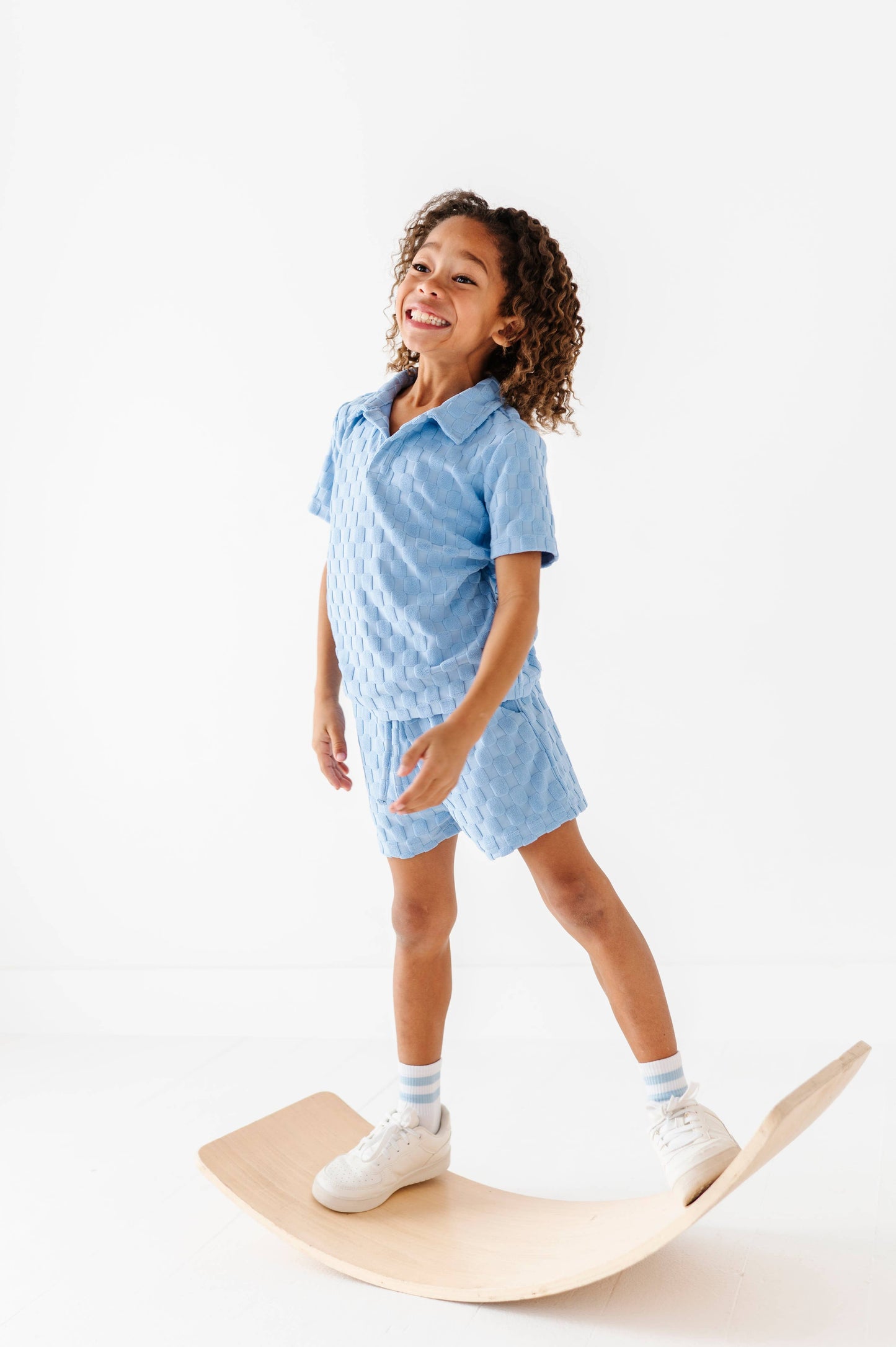 Coastal Blue | BOYS TERRY CHECK SET - COMING SOON!